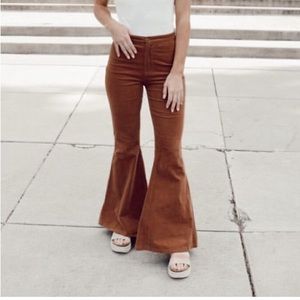 Corduroy bell bottom pants
